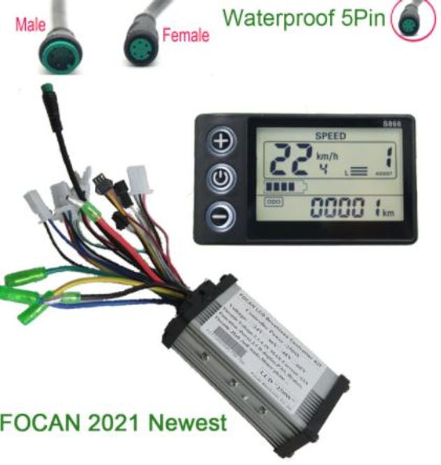 Hovedbilde Focan 48 V S-866 display og kontrollboks