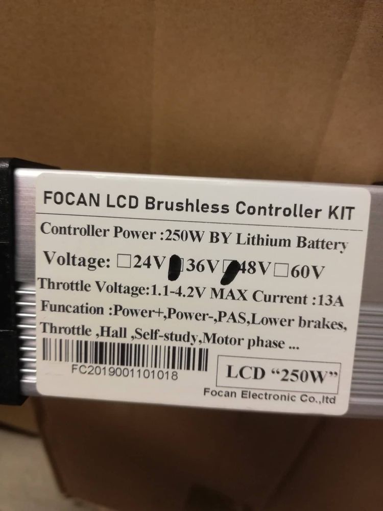Focan 48 V S-866 display og kontrollboks