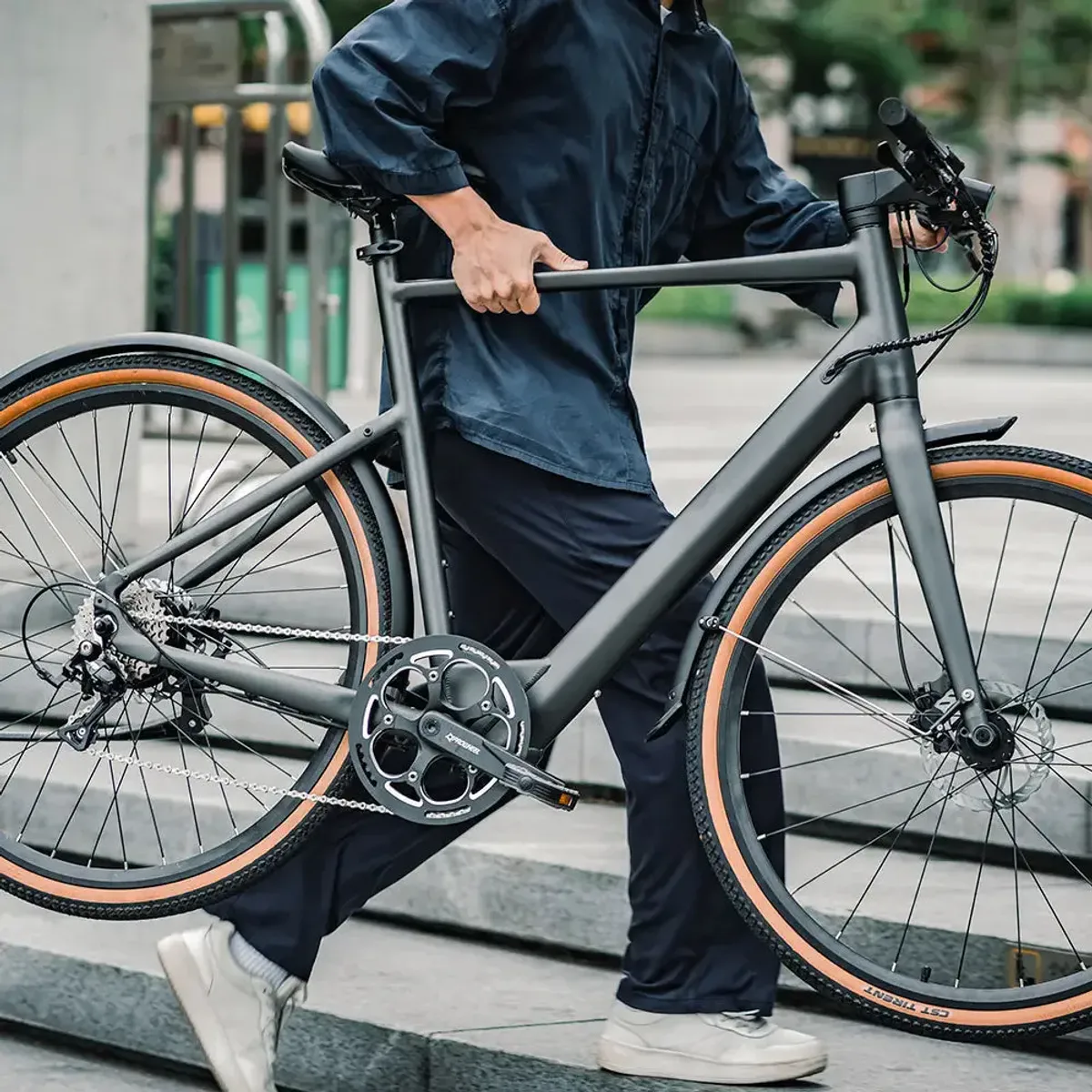 Fiido C21 Elektrisk Gravel & bysykkel - 17,5 kg - 160-205 høyde