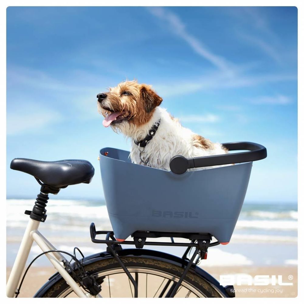 Hundekurv bak Basil Buddy MIK Blå