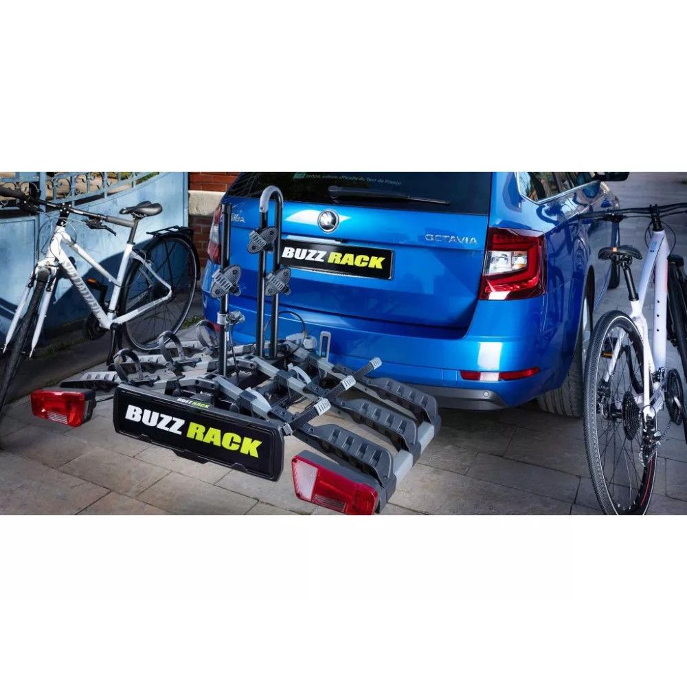 Tilhengerfeste Sykkelstativ BuzzRack EAZZY 3 sykler