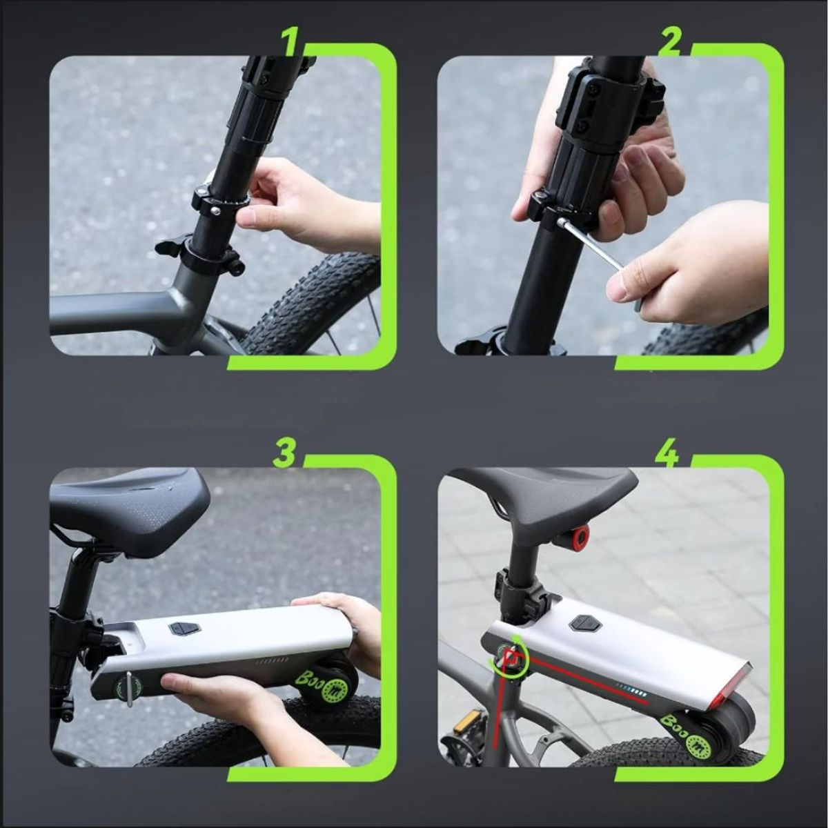 Elmotor for sykkel – Add-On Bike Motor P.wheel