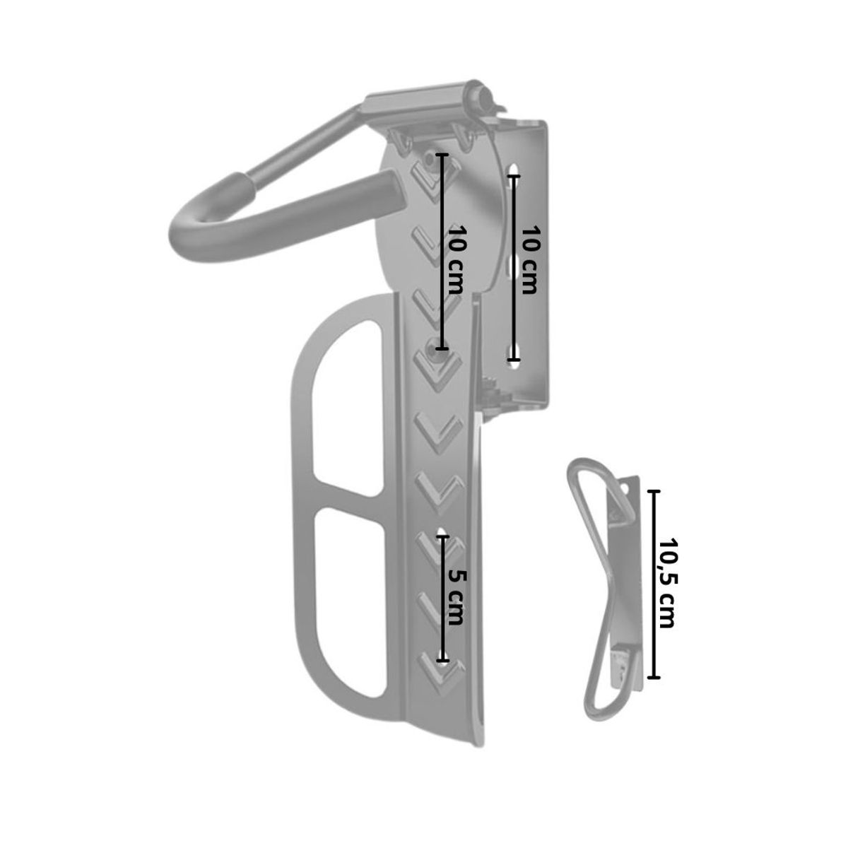 Veggmontert sykkelstativ - svingfunksjon og krok