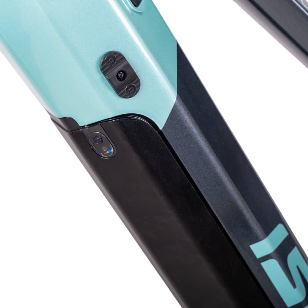 Dame Mountain E-Bike inSPORTline Asuki 630 Wh Aqua blue