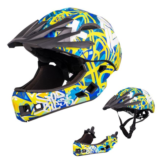 Hovedbilde Downhill Hjelm W-TEC Delgada - Freestyle blue