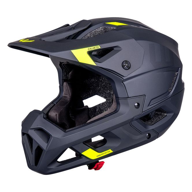 Hovedbilde Downhillhjelm W-TEC Calheto Sort Neon | Lett ...