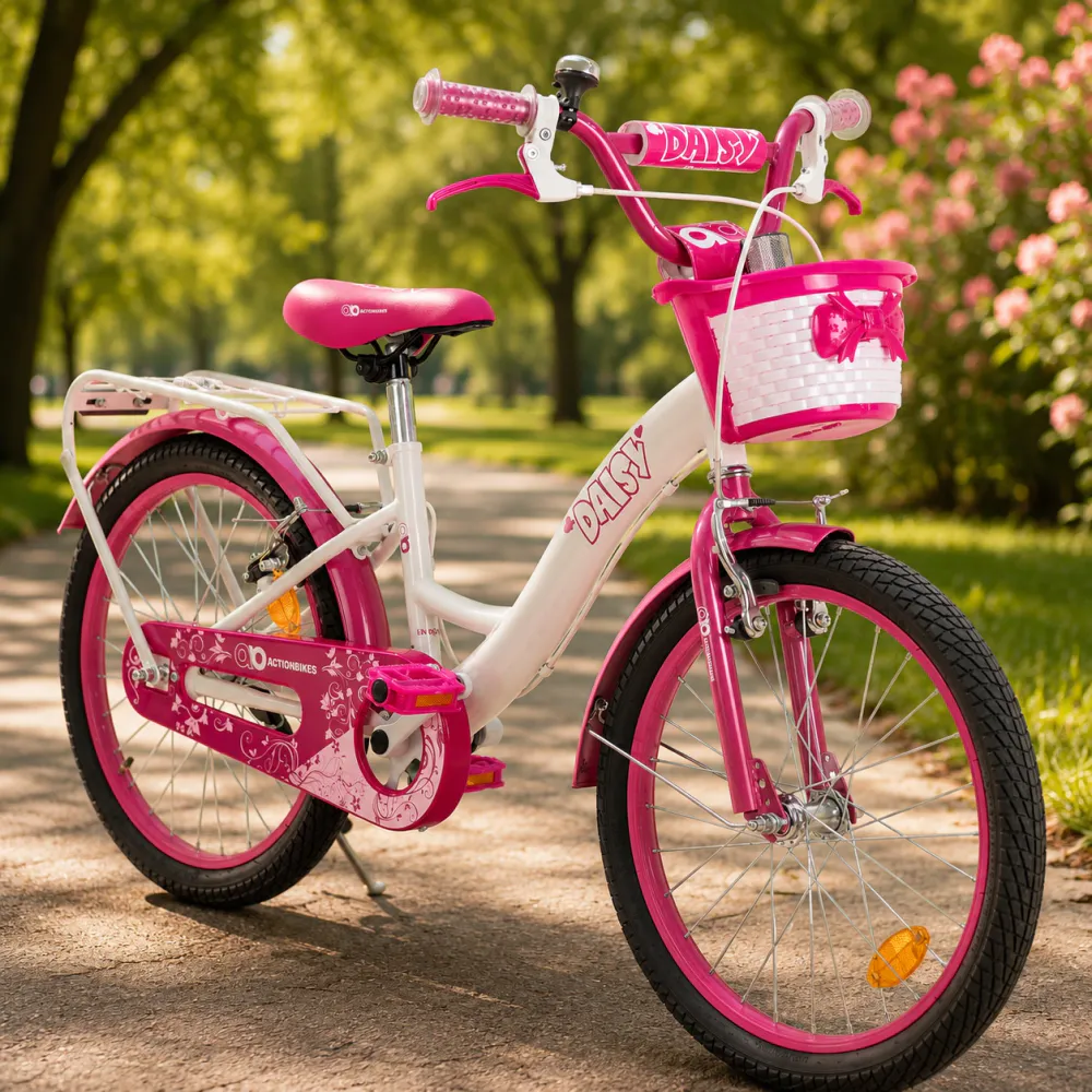 Barnesykkel tusenfryd 20 tommer - rosa